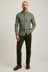Everyday Lightweight Flannel Shirt / Bonobos - forest green navy plaid