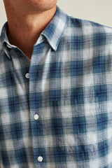 Everyday Lightweight Flannel Shirt / Bonobos - light navy plaid