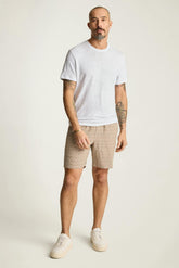 Linen Crew Neck Tee / Bonobos - white