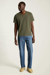 Forever Soft Cotton V-Neck Tee / Bonobos - dark green