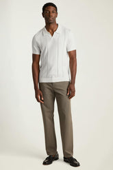 Hudson Sweater Polo / Bonobos - white cotton cable