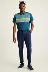 Tour Pique Polo / Bonobos - blue green golf multistripe