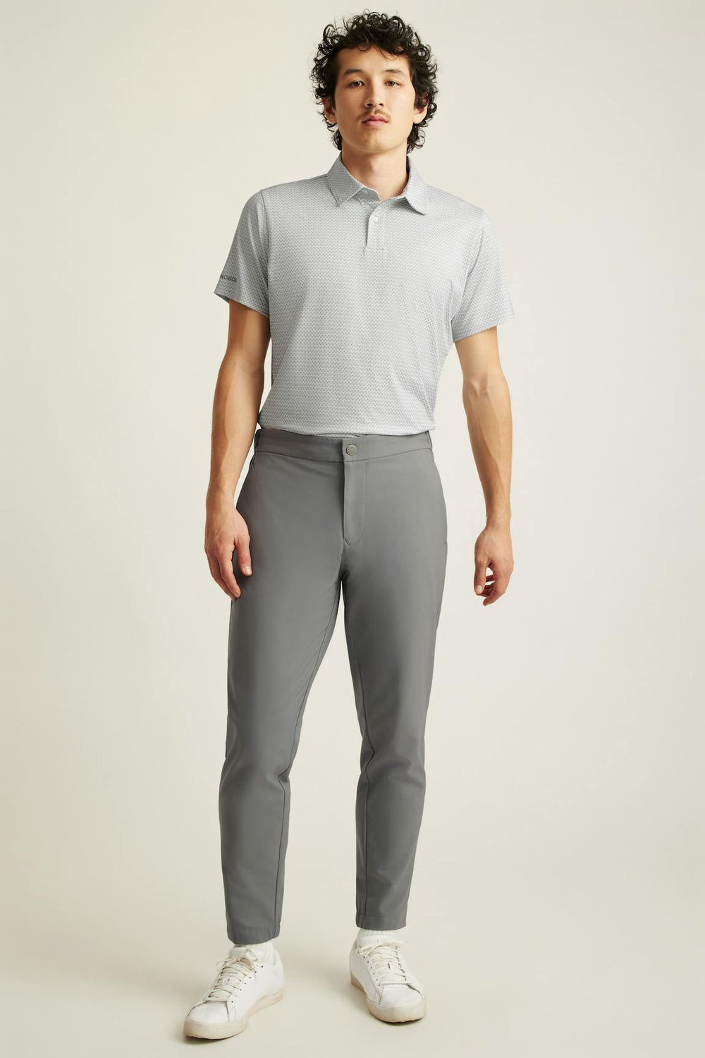 Performance Golf Polo / Bonobos - grey golf flag geo