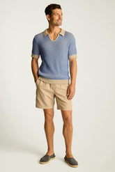 Hudson Sweater Polo / Bonobos - beige blue