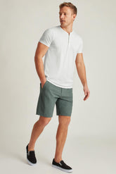 Pima Performance Short Sleeve Henley / Bonobos - white