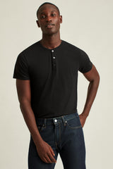 Pima Performance Short Sleeve Henley / Bonobos - jet black
