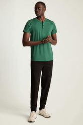 Pima Performance Short Sleeve Henley / Bonobos - medium green