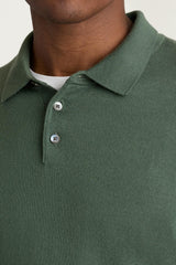 Merino Long Sleeve Sweater Polo / Bonobos - light green merino