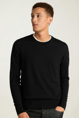 Washable Merino Crew Neck Sweater / Bonobos - jet black