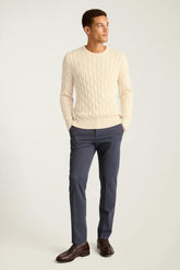 Italian Cotton Cable Sweater / Bonobos - cream