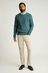 Donegal Crew Neck Sweater / Bonobos - mid blue