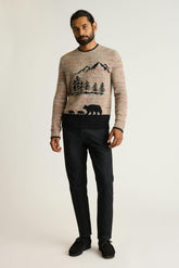 Bear Stroll Sweater / Bonobos - multicolor space dye