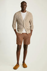 Italian Cardigan / Bonobos - light beige space dye