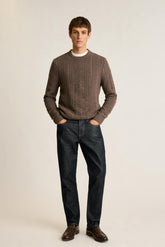 Merino Cable Sweater / Bonobos - cocoa brown