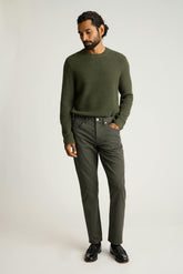 Italian Cashmere Crew Neck Sweater / Bonobos - dark olive green