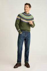 Jazzy Fair Isle Sweater / Bonobos - green multi