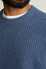 Italian Cashmere Crew Neck Sweater / Bonobos - mid blue