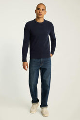 Cashmere Crew Neck Sweater / Bonobos - navy blue