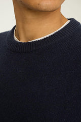 Cashmere Crew Neck Sweater / Bonobos - navy blue