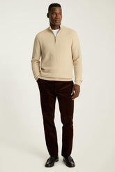 Washable Cotton Cashmere Quarter Zip / Bonobos - light beige