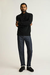Italian Cashmere Mock Neck Sweater / Bonobos - black