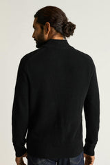 Italian Cashmere Mock Neck Sweater / Bonobos - black