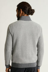 Washable Cotton Cashmere Quarter Zip / Bonobos - ash grey