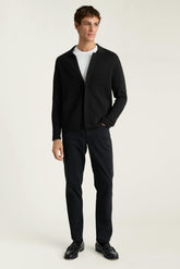 Merino Sweater Bomber / Bonobos - black