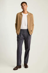 Merino Sweater Bomber / Bonobos - dark camel