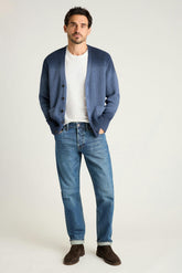 Cotton Cashmere Dip Dye Cardigan / Bonobos - blue