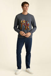 Critter Supersoft Fleece Crew / Bonobos - the mandrill of the hour