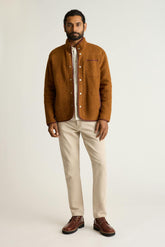 Italian Wool Fleece Jacket / Bonobos - rust