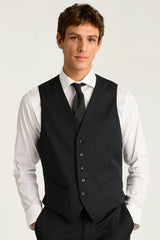 Jetsetter Wool Vest / Bonobos - black