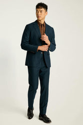 Jetsetter Italian Brushed Wool Blazer / Bonobos - teal green