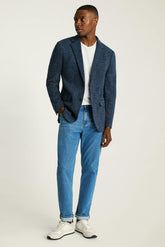Jetsetter Knit Blazer / Bonobos - navy donegal glen plaid