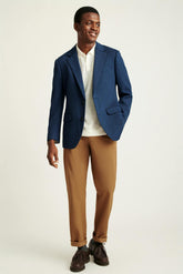 Jetsetter Knit Blazer / Bonobos - ocean blue herringbone