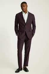 Jetsetter Wool Blazer / Bonobos - burgundy check