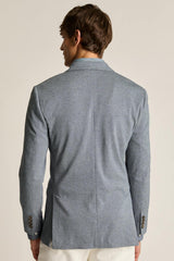 Jetsetter Knit Blazer / Bonobos - mid blue herringbone