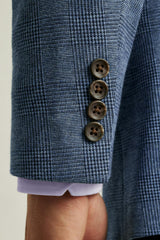Jetsetter Knit Blazer / Bonobos - mid blue glenplaid