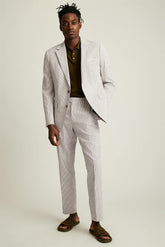 Jetsetter Italian Seersucker Blazer / Bonobos - khaki and white stripe