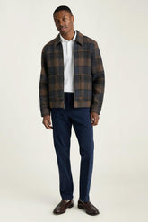 The Italian Wool Deck Jacket / Bonobos - navy khaki check