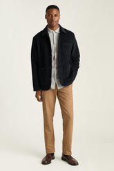 Wool Cashmere Chore Jacket / Bonobos - dark navy blue