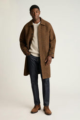 The Italian Wool Overcoat / Bonobos - rust herringbone
