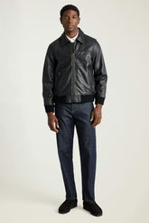 The Bowery Leather Bomber / Bonobos - black