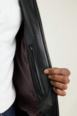 The Bowery Leather Bomber / Bonobos - black