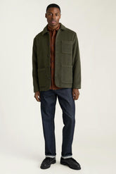 Wool Cashmere Chore Jacket / Bonobos - olive green