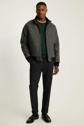 The Italian Wool Harrington Jacket / Bonobos - gray