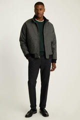 The Italian Wool Harrington Jacket / Bonobos - gray