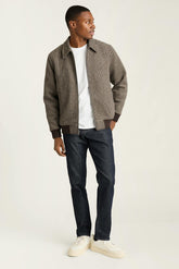 The Italian Wool Bomber / Bonobos - black khaki check