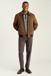 The Italian Wool Bomber / Bonobos - chocolate brown